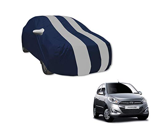 Auto Hub Car Cover Compatible With Hyundai I10 (Model : 20072013) With Mirror Pocket, Water Resistant, Triple Stitched, I10 Car