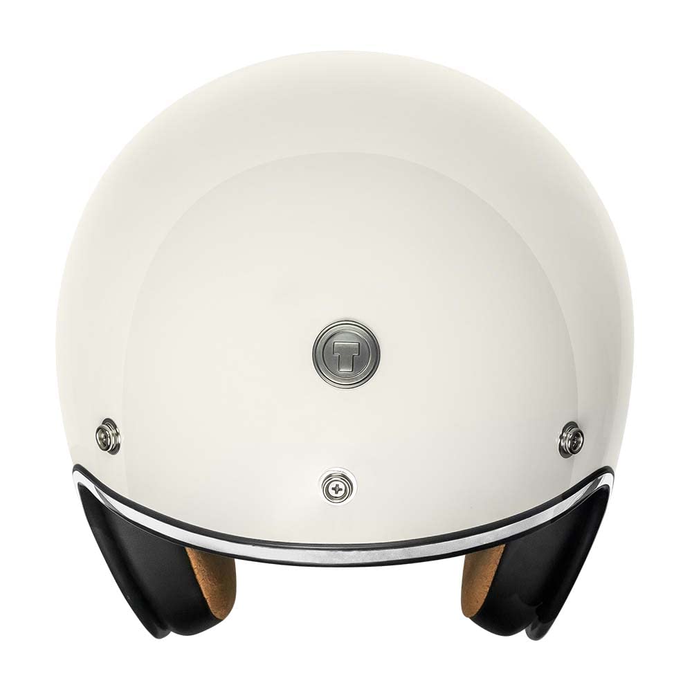 Torc T50/Del Mar Open Face 3/4 Motorcycle Helmet With Color/Graphic Dot Approved (Pearl White Full Tree, X-Small)