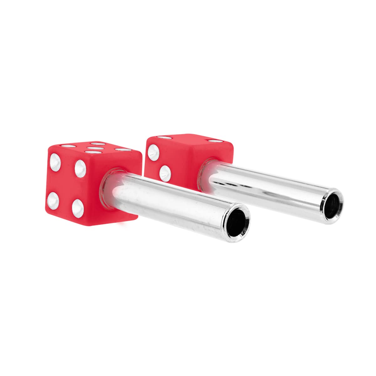 United Pacific 70040 High Impact Plastic Construction Dice Door Lock Knobs For Classic & Vintage Cars/Trucks, 10-32 Thread - Red