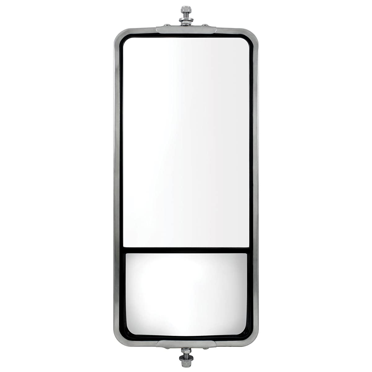 United Pacific 60029 Stainless Steel 7'' X 16'' West Coast Mirror With Convex Mirror