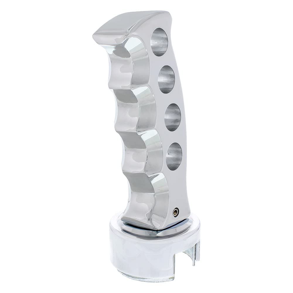 United Pacific 70683 - Manual Transmission Shift Knob - Chrome ''Gatling'' 13/15/18 Speed Gearshift Knob With Adapter