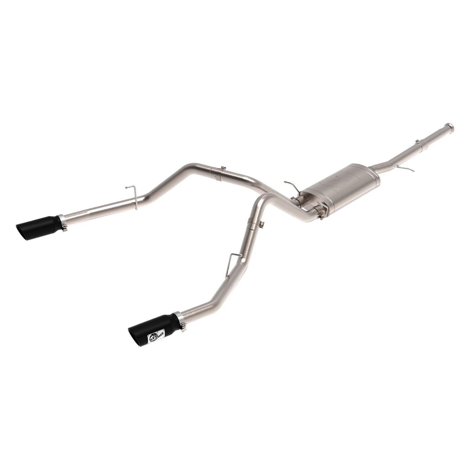Afe Power 49-44135-B Apollo Gt Series 3' Cat-Back Exhaust System, Dual Black Tip, Stainless Steel, Fits Gm Trucks