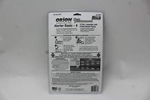 Orion ALERTER Basic 12 GA Flares - 4 Gauge Plastic Safety Flares, One Color, Model 584