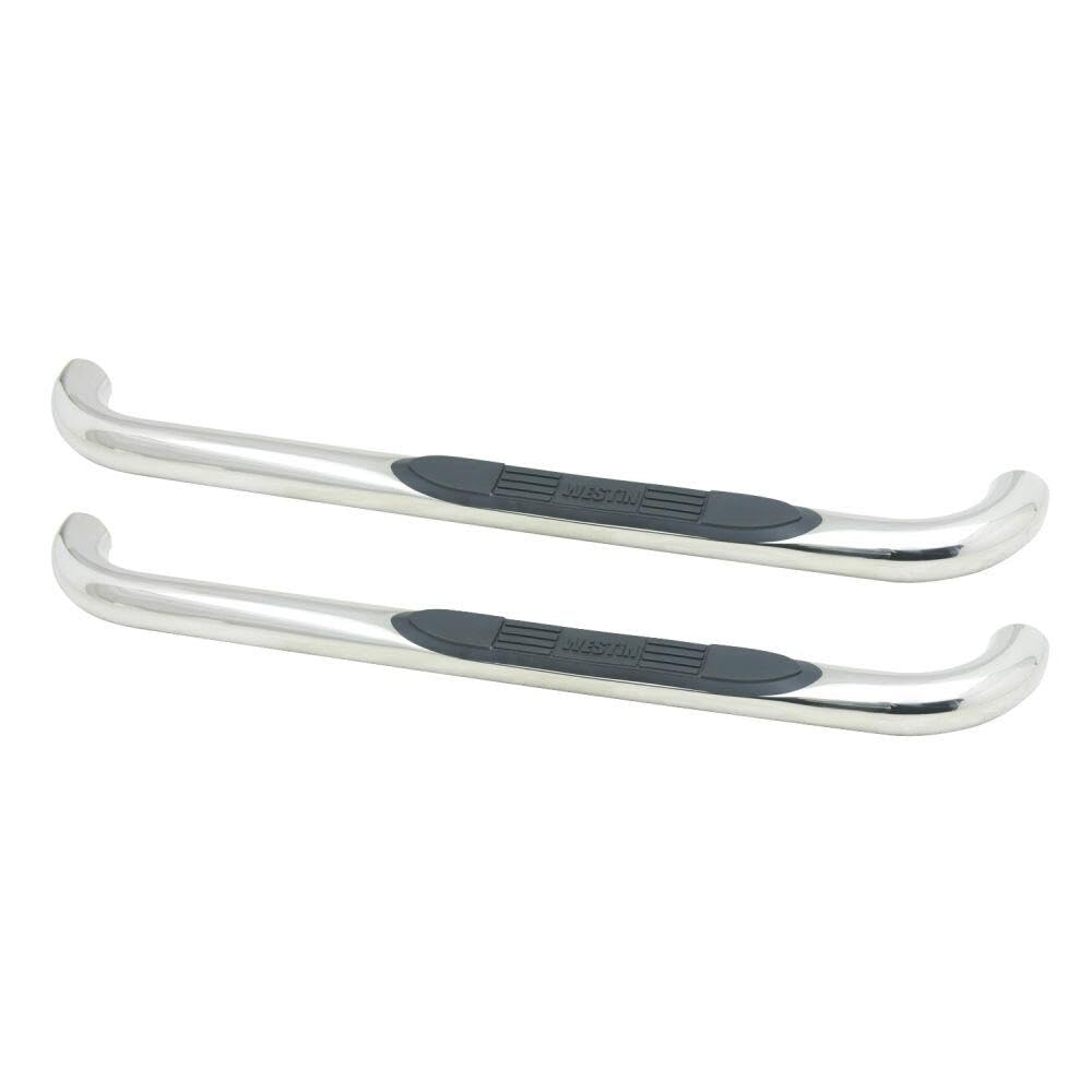 Westin 23-1320 E-Series 3" Round Nerf Bars, Polished Stainless Steel, Fits 1999-2016 F250/F350/F450/F550HD Super Duty Standard