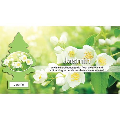 Little Trees Car Air Freshener Hanging Paper Tree For Home Or Car , ''Lime Green    , Jasmin Scent