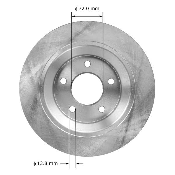 Bendix Premium Prt5977 Rear Brake Rotor For Mazda 5 2010-2006, 5 2015-2012