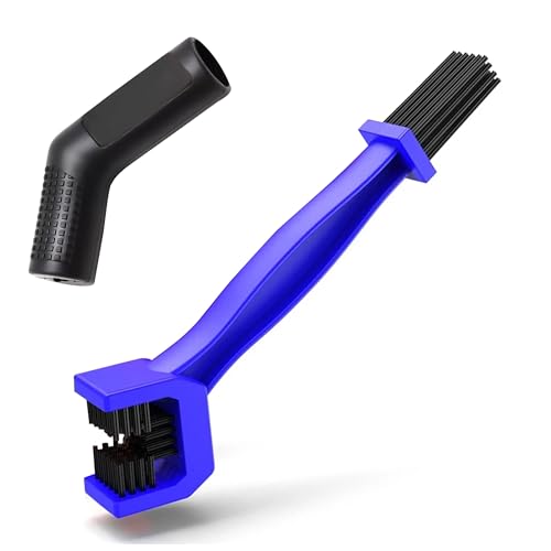 Oto2Eye Sulfar Plastic Universal Motorcycle/Cycle Chain Cleaner Brush For Bikes With Gear Shifter (Blue)