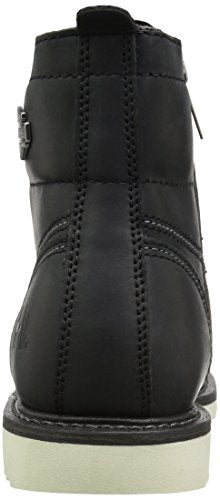 Harley-Davidson Men's Hagerman Leather Motorcycle Wedge Boot, Size 7, Black, Model D93469