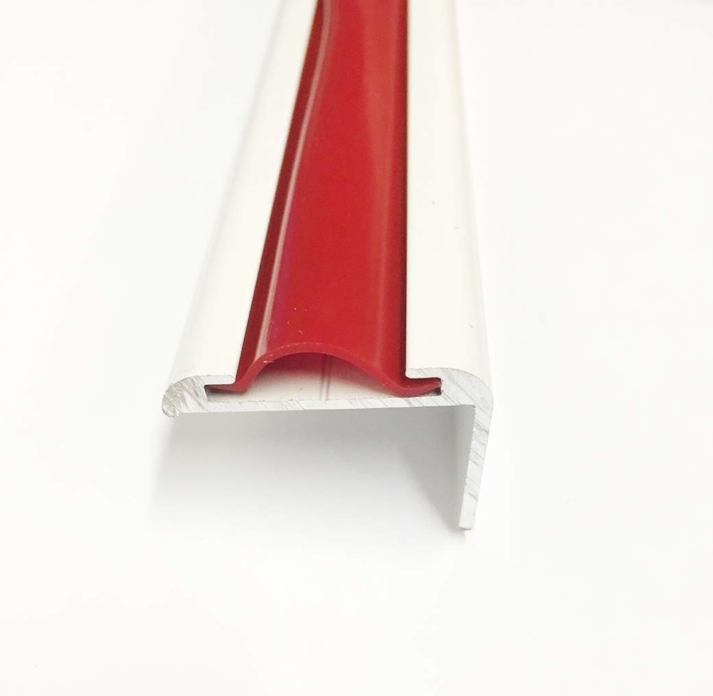 Qpn Red Vinyl 7/8" Insert Molding Trim Screw Cover Rv Camper Travel Trailer (50 Ft, Red)