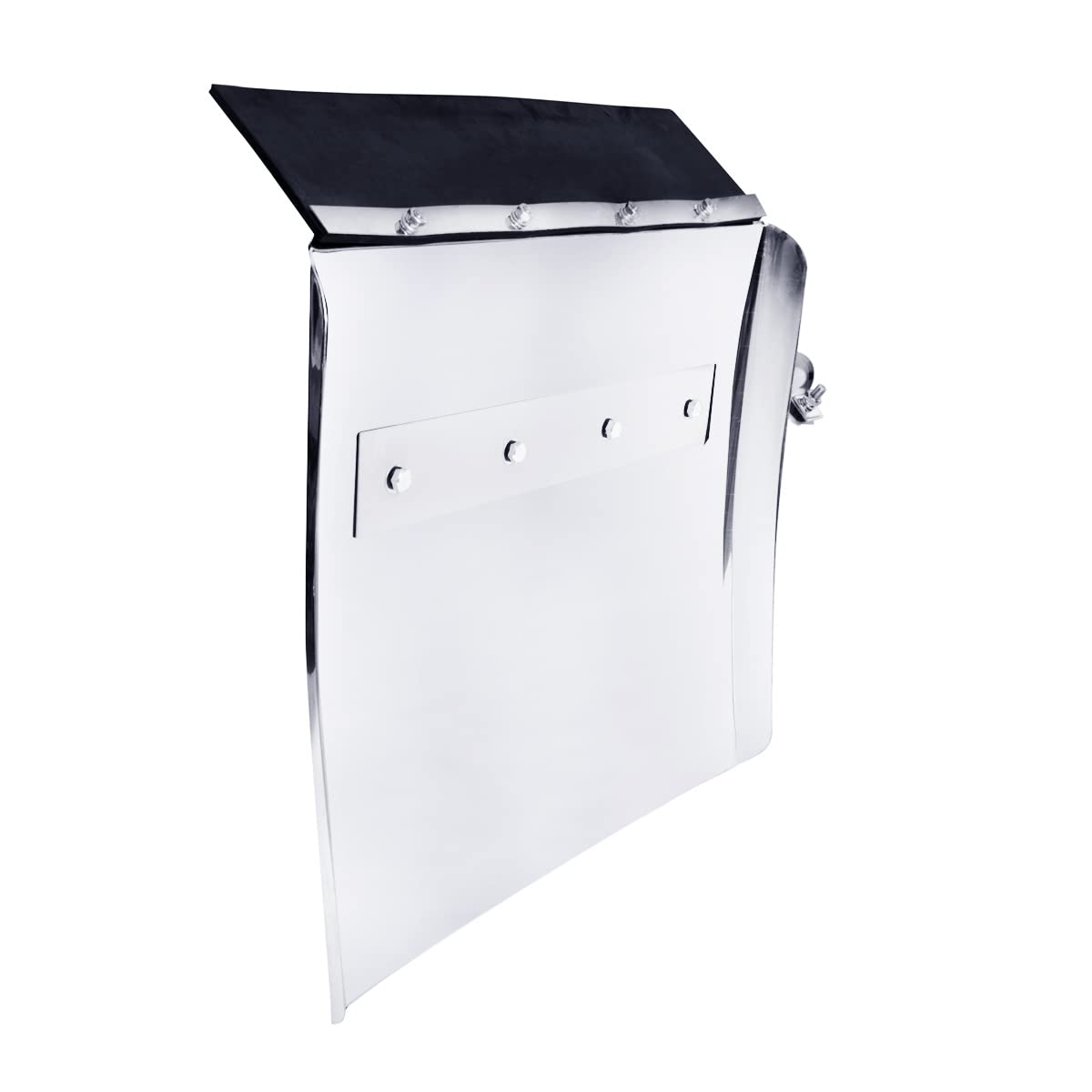 United Pacific 10585 Competition Series, 24'' X 24'' Stainless Steel Quarter Fender Set W/Tube Bracket, Internal Mounting System