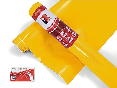 Avery Dennison Sw900 235-O Gloss Yellow Supreme Wrapping Film Vinyl Vehicle Car Wrap Sheet Roll - (108'' X 60'')