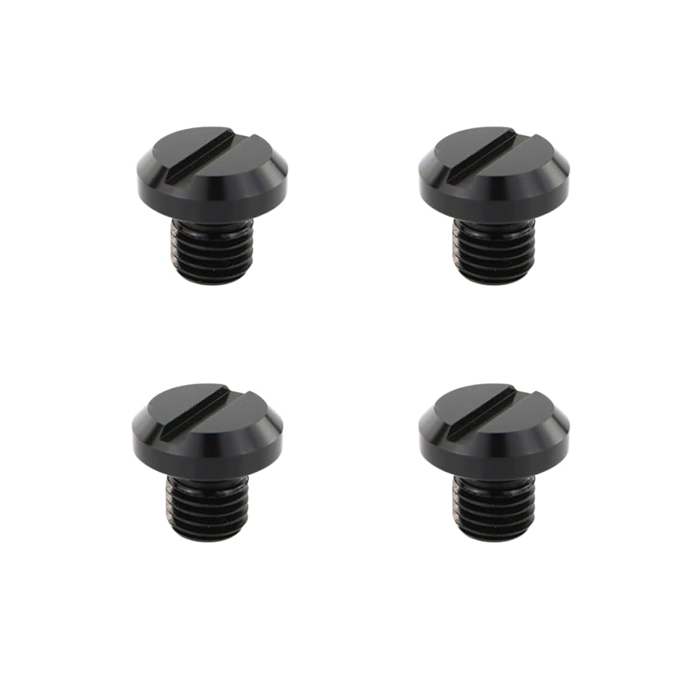 Xitomer 4 Pcs Mirror Hole Plugs M10X1.25, Fit For Z125/ Z400/ Fz-07 Mt-07 / Fz-09 Mt-09, Crf250L/ Cb1000R, Sv650 / Klr 650, Alum