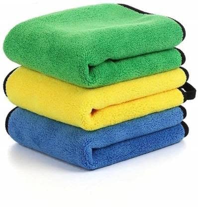 ELITEWAVE Microfiber Cloth for Car Cleaning and Detailing, Double Sided, Extra Thick Plush Microfiber Towel LintFree, 800 GSM (
