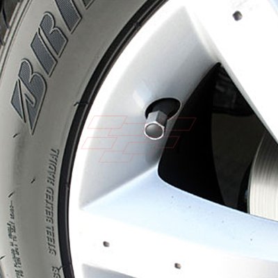 Ford GT Valve Stem Caps - Silver ABS Material - Durable Wheel Accessories