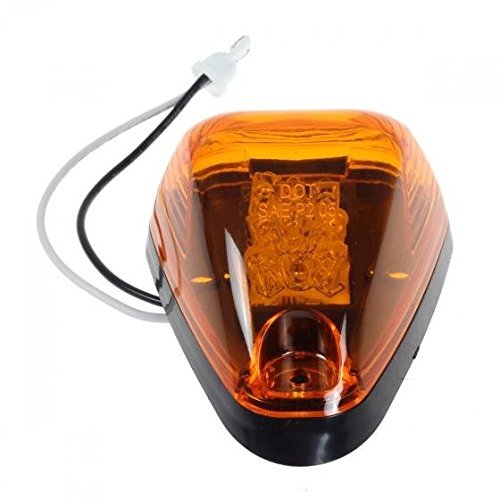 5Pcs Amber Lens Amber Led Cab Roof Marker Lights, Komas Roof Top Lamp Clearance Running Light Replacement For Truck Suv Ford 199