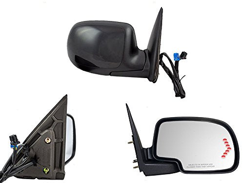 APA Replacement Rear View Mirror Power Folding Heated Signal Memory Puddle for 2003-2007 SILVERADO SIERRA TAHOE YUKON ESCALADE P