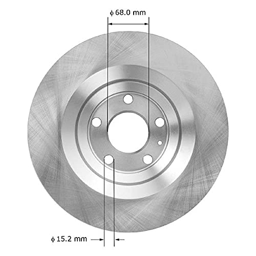Bendix Premium Prt5985 Rear Brake Rotor For Audi A6 2011-2006, A6 Quattro 2011-2005
