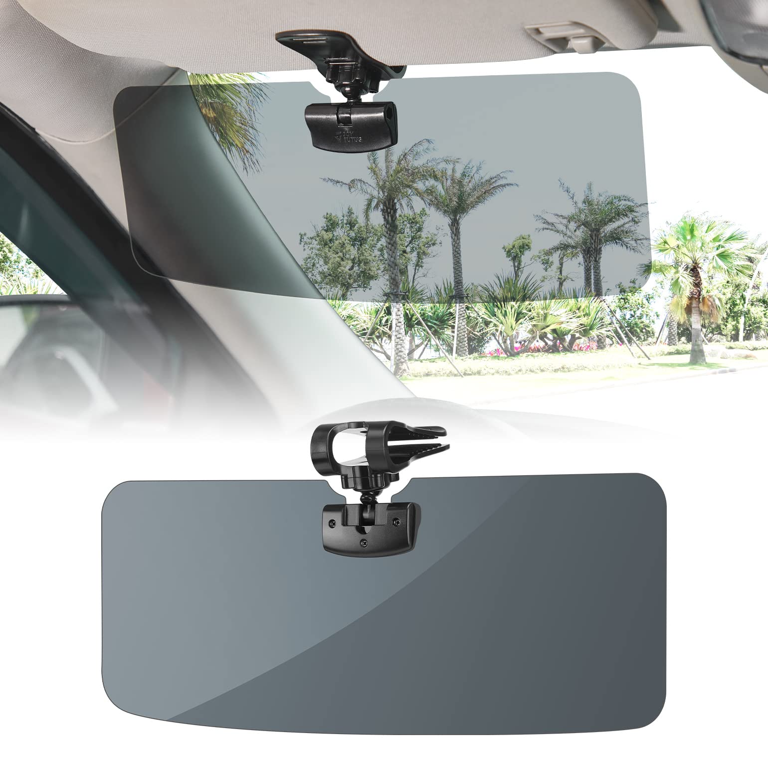 Joytutus Sun Visor For Suv, Polarized Sun Visor Extender For Car, Universal Uv400 Car Visor Extension Anti-Glare Easy To Install, Protect From Glare/Uv Ray/Stray Light