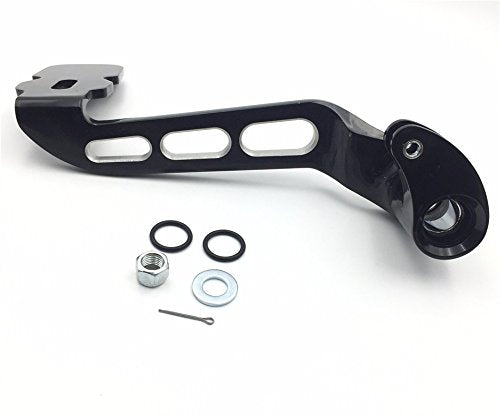 Xkh- Motorcycle Black Billet Rear Brake Lever Brake Pedal Foot Lever 3 Hollow-Out Compatible With 2014-Later Touring Trike Road