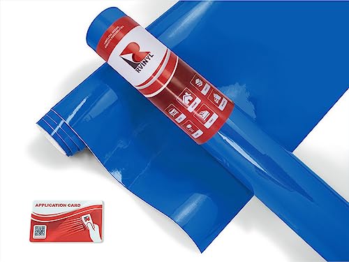 Avery Dennison Sw900 667-O In Gloss Intense Blue Dual Layered Vinyl Car Supreme Wrapping Film - 3Ft X 5Ft - Vehicle Sheet Roll