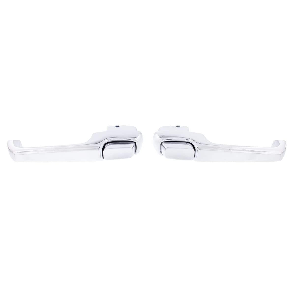 United Pacific 115670 Outside Exterior Door Handle Set For 1967-72 Chevy Truck, Triple Chrome Plated, Die-Cast Metal, Door Handl
