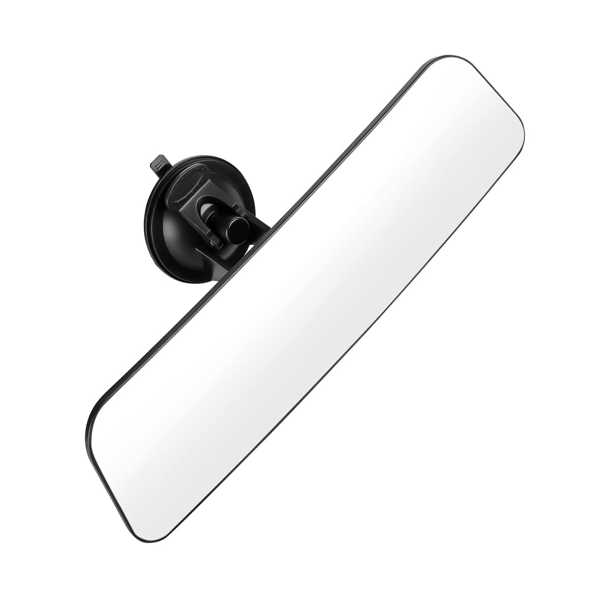 12'' Car Rear View Mirror With Suction Cup, Convex Wide Angle Hd Auto Inside Rearview Mirror, Anti Glare Reduce Blind Spots, 360 Degrees Adjustable, Universal For Marine, Boat, Truck, Suv, Van