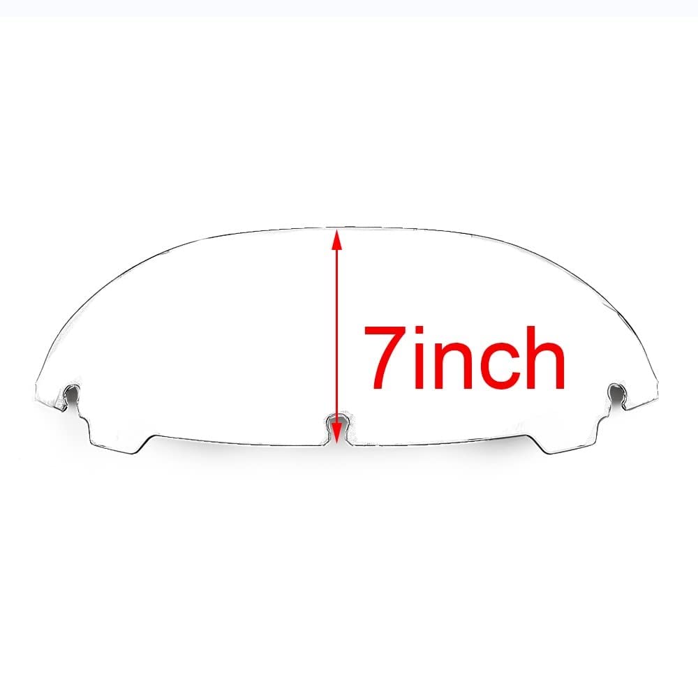 Wynmoto 7'' Tint Windshield Windscreen Compatible For 2014-2022 Harley Davidson Touring Electra Glide Street Glide 2014 2015 201