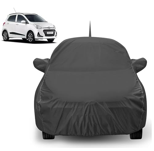Auto Hub Car Cover Compatible With Hyundai Grand I10 With Mirror & Antenna Pocket, Water Resistant, Triple Stitched, Grand I10 C