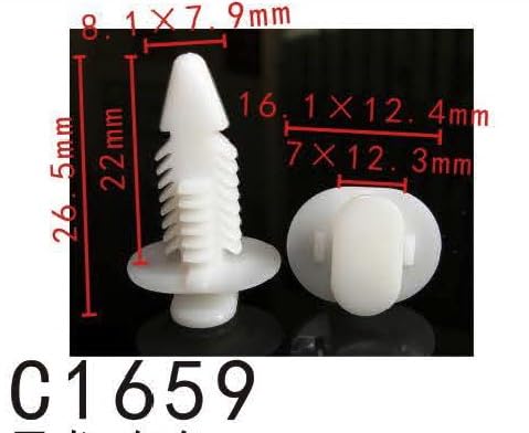 Autobahn88 Side Moulding Clip, Compatible With Bmw (Oem: 51138231130) (Pack Of 20)