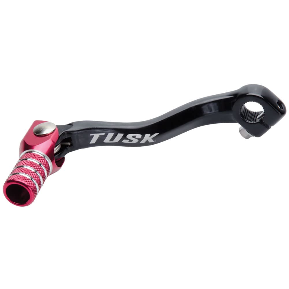 Tusk Folding Shift Lever + 1' Black/Red Tip - Fits: Honda Crf50F 2004-2009
