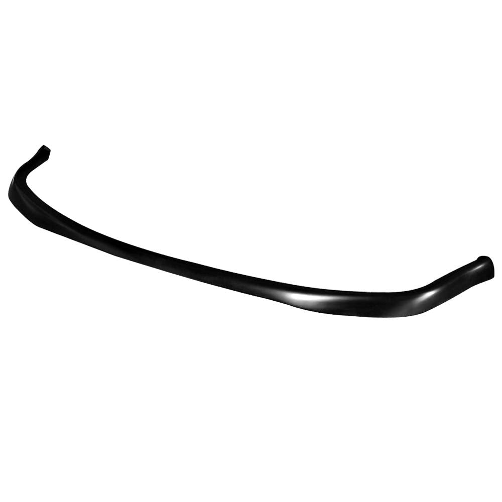 IKON MOTORSPORTS, Front Bumper Lip Compatible with 1990-1993 Honda Accord, T-R Style PU Black Front Lip Spoiler Splitter, 1991 1