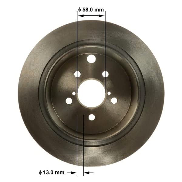 Bendix Premium Prt6157 Rear Brake Rotor For Subaru Crosstrek 2023-2016, Forester 2018-2014, Impreza 2023-2012, Xv Crosstrek 2015