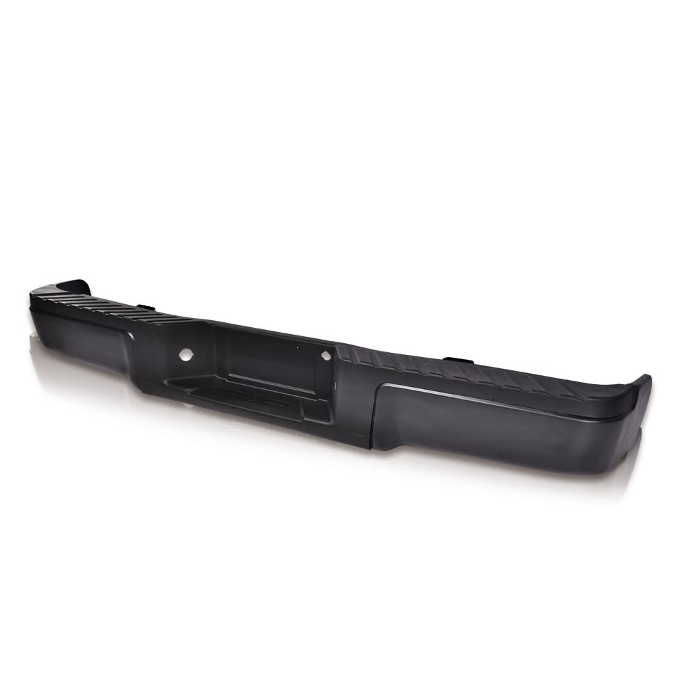 PIT66 Rear Bumper, Compatible with 09-14 Ford F-150 Complete Rear Steel Bumper Assembly Black