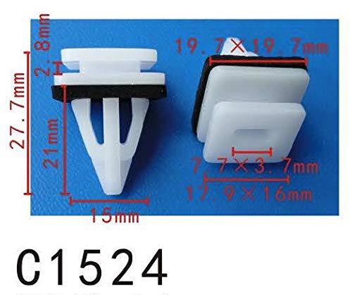 Autobahn88 Retainer Clip For Rocker Panel, Compatible With Honda (Oem: 91513S7S003) (Pack Of 20)