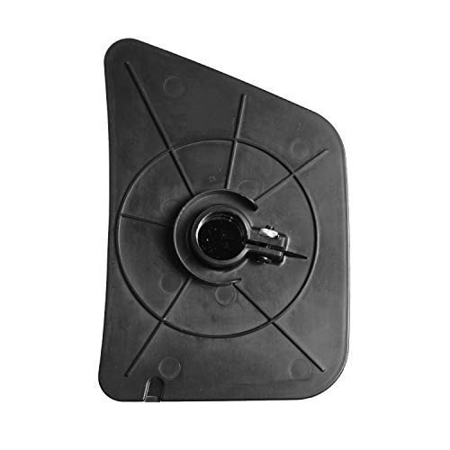 LH Glass Assembly only for Snap & Zap 80930, Convex lens, Driver Side, Replace broken Snap & Zap towing mirror glass, Includes b