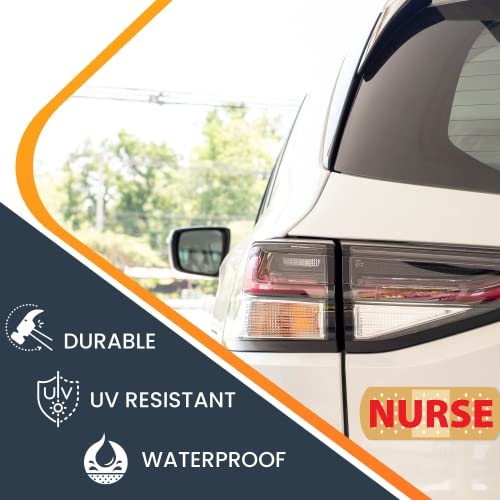 Magnet Me Up Nurse Band Aid Magnet Decal, 3X8 Inches Heavy Duty Automotive Magnet For Car Truck Suv