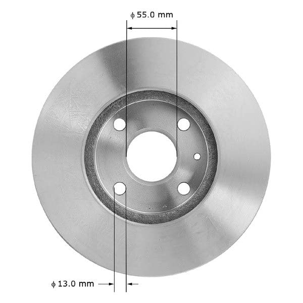 Bendix Premium Prt1635 Front Brake Rotor For Ford Escort 2003-1991, Mazda Mx-3 1996-1992, Protege 1998-1990, Mercury Tracer 1999
