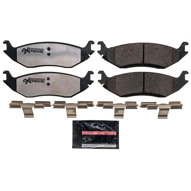 Power Stop Z36-898 Rear Z36 Truck & Tow Carbon-Fiber Ceramic Brake Pads For 2007-2009 Chrysler Aspen | 2003 2009 Dodge Durango |