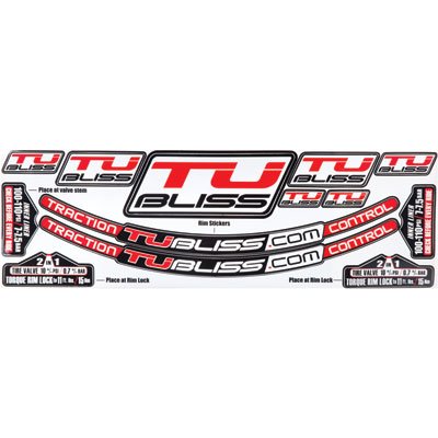 Neutec Tubliss Gen 2.0 Tubeless Tire System Rim Sticker Kit - One Size, Multicolor