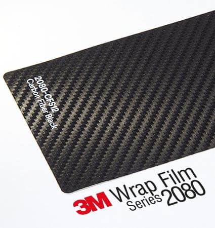 3M Black Vinyl Wrap Film Series 2080 1080 Kit for Black Gloss Out Chrome Delete Window Trim Door Trim Free Tool Kit (Carbon Fibe