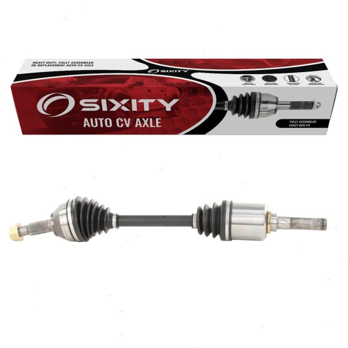 Sixity Auto Front Left CV Axle compatible with Nissan Rogue 2008-2013 - Driver Side Complete Axle Shaft Assembly