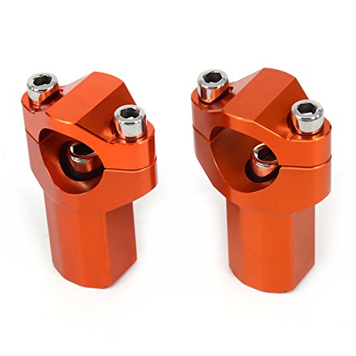 JFG RACING CNC 21mm Higher HandleBar Risers Bar Mounts Clamps For 125-530 Sx Sx-F Exc Xc-W Xcf-W Exc-F 00-16