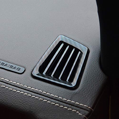 Ruihe 2Pc Carbon Fiber Color Air Conditioning Dashboard Vent Cover Fit For Ford Ranger 2015 2016 2017 2018 2019 2020 2021 Abs