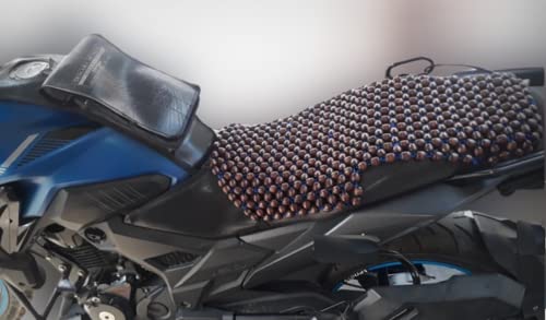 Q1 Beads Blcoffee Acupuncture Wooden Beads Bike Seat Cover Supports Sit Bones, Tailbone, And Buttock Muscles  Massager For Long
