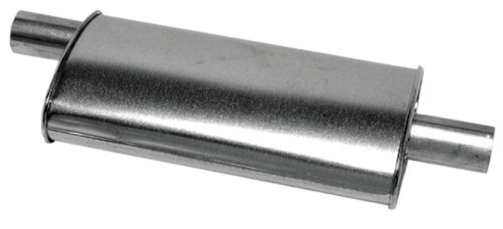 Walker SoundFX Universal 18113 Universal Exhaust Muffler 2.5'' Inlet (ID) 2.25'' Outlet (ID) for Jeep Cherokee
