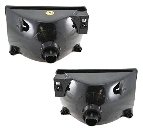 TRQ Headlight Assembly Set for 1993–1998 Jeep Grand Cherokee, Clear, Model HLA87861