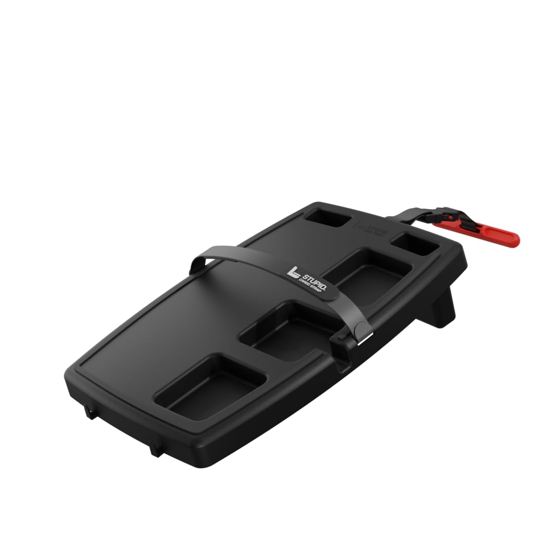 Stupid Car Tray - Classic Car Tray - Ultimate Car Organizer & Mobile Office - Includes 2 Elastic Straps - Quick-Release Seat Anc