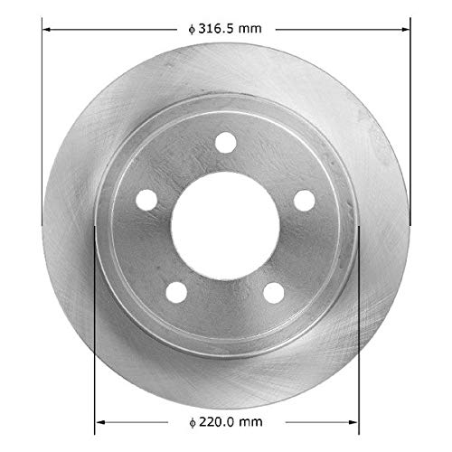 Bendix Premium Prt6087 Rear Brake Rotor For Dodge Ram 1500 Van 2003