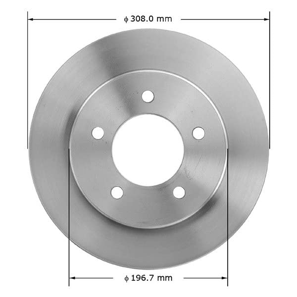 Bendix Premium Prt5142 Front Brake Rotor For Ford Expedition 2000-1997, Lincoln Navigator 2000-1998