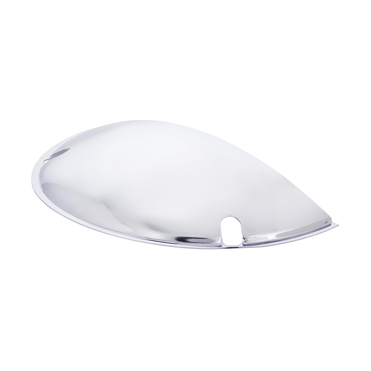 United Pacific 10476 Chrome Half-Moon Shield for 7    Headlights, Chrome Plated Stainless Steel, Durable Construction - ONE Set 